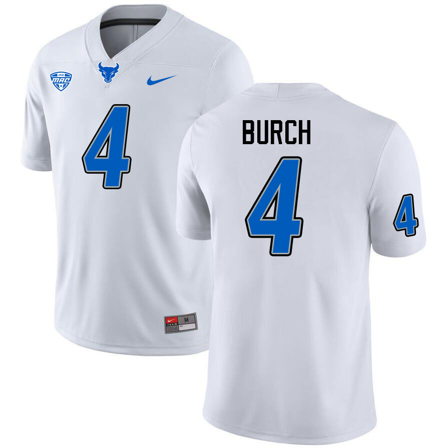 Messiah Burch UB Bulls Jersey,University Of Buffalo Bulls #4 Messiah Burch Jersey Youth-White